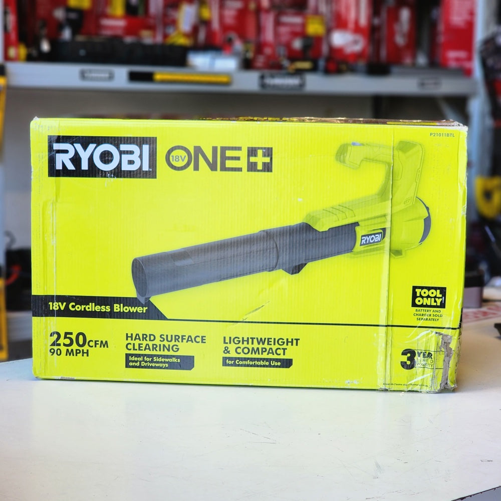 One + 18V 90 MPH 250 CFM Cordless Battery Leaf Blower One + 18V 90 MPH 250 CFM Cordless Battery Leaf Blower